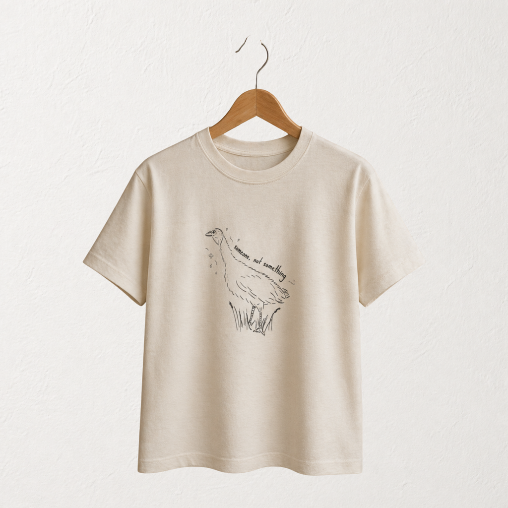 Camiseta Estampada Someone Not Something Blanca