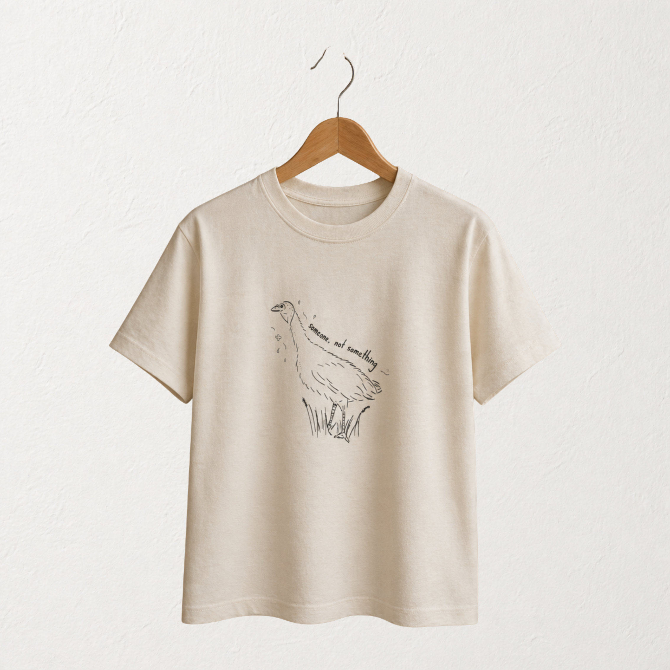 Camiseta Estampada Someone Not Something Blanca