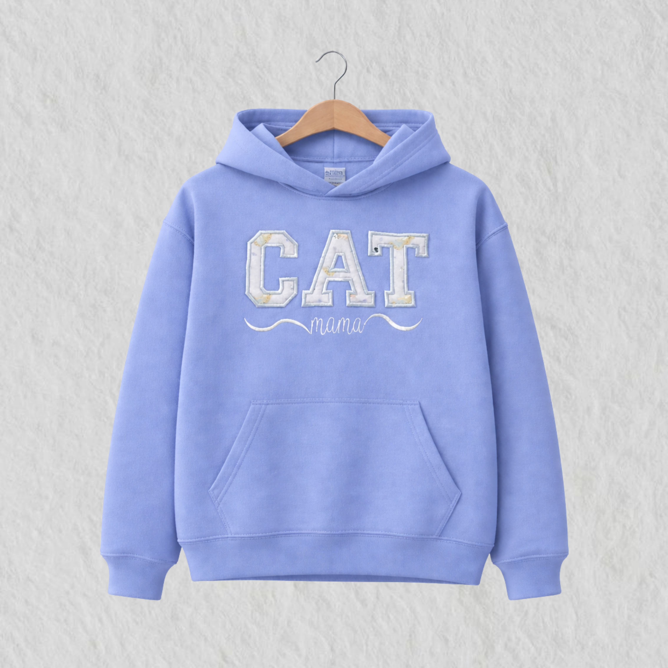 Hoodie Bordado Dog Mama Turquesa