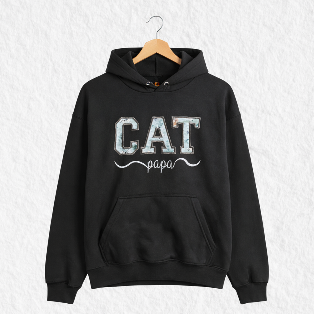 Hoodie Bordado Cat Papa