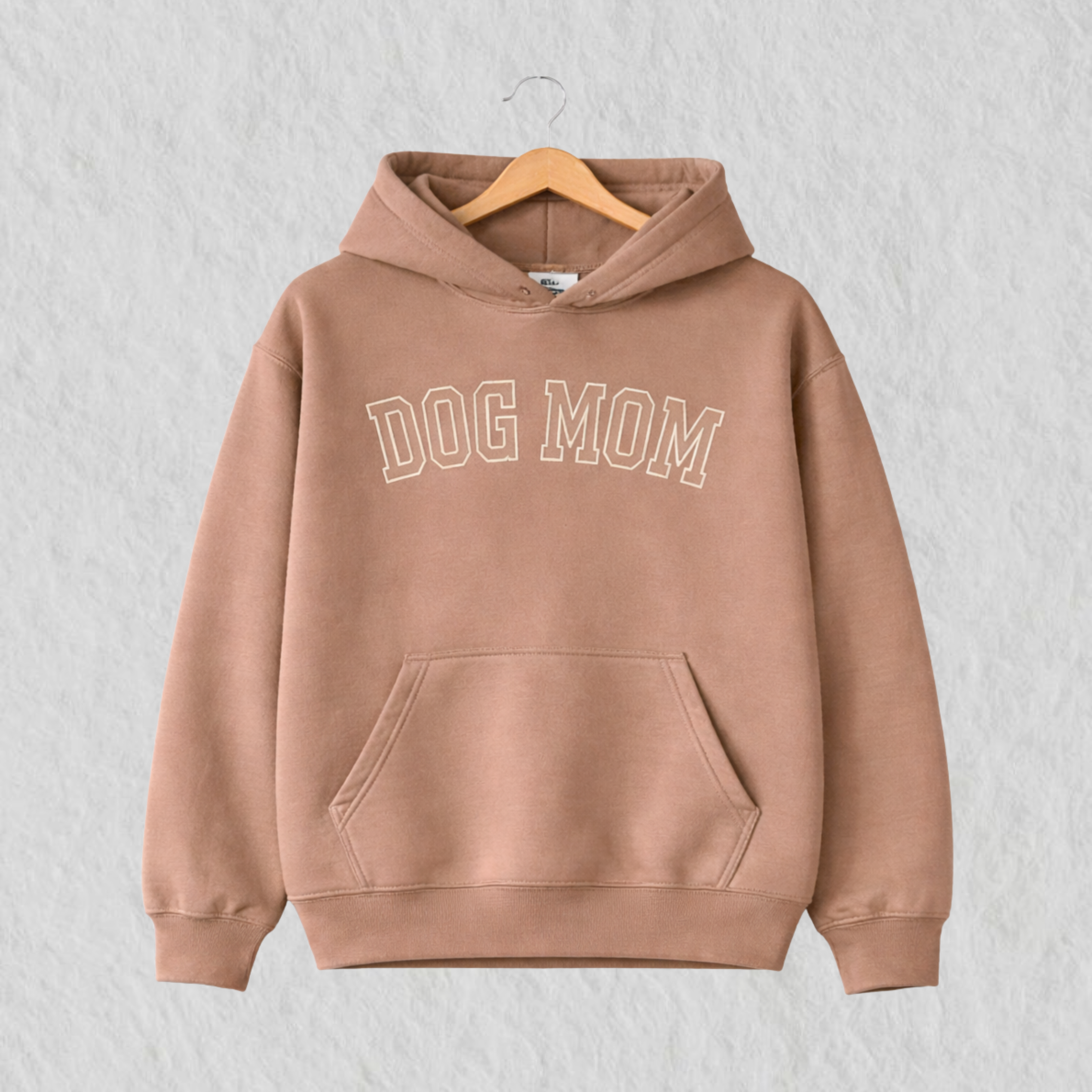 Hoodie Bordado Dog Mom Café