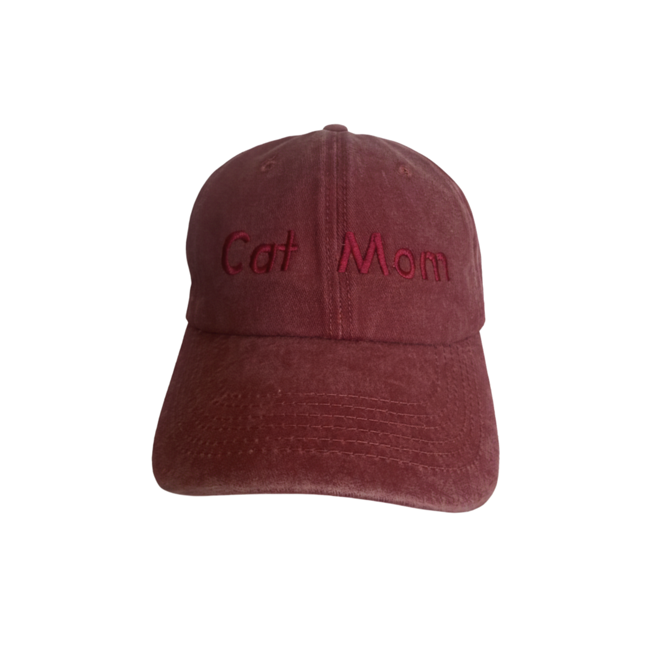 Gorra Bordada Cat Mom Roja