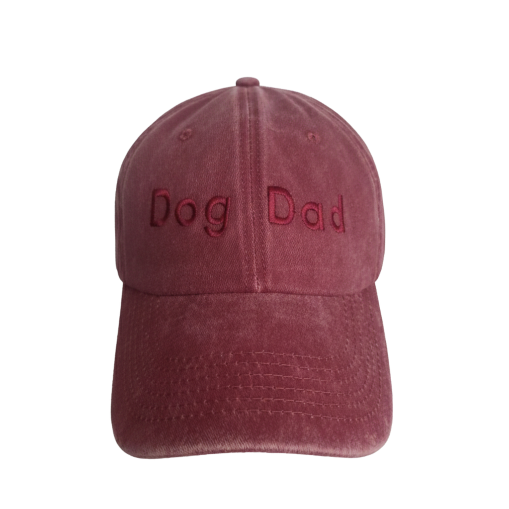 Gorra Bordada Dog Dad Roja