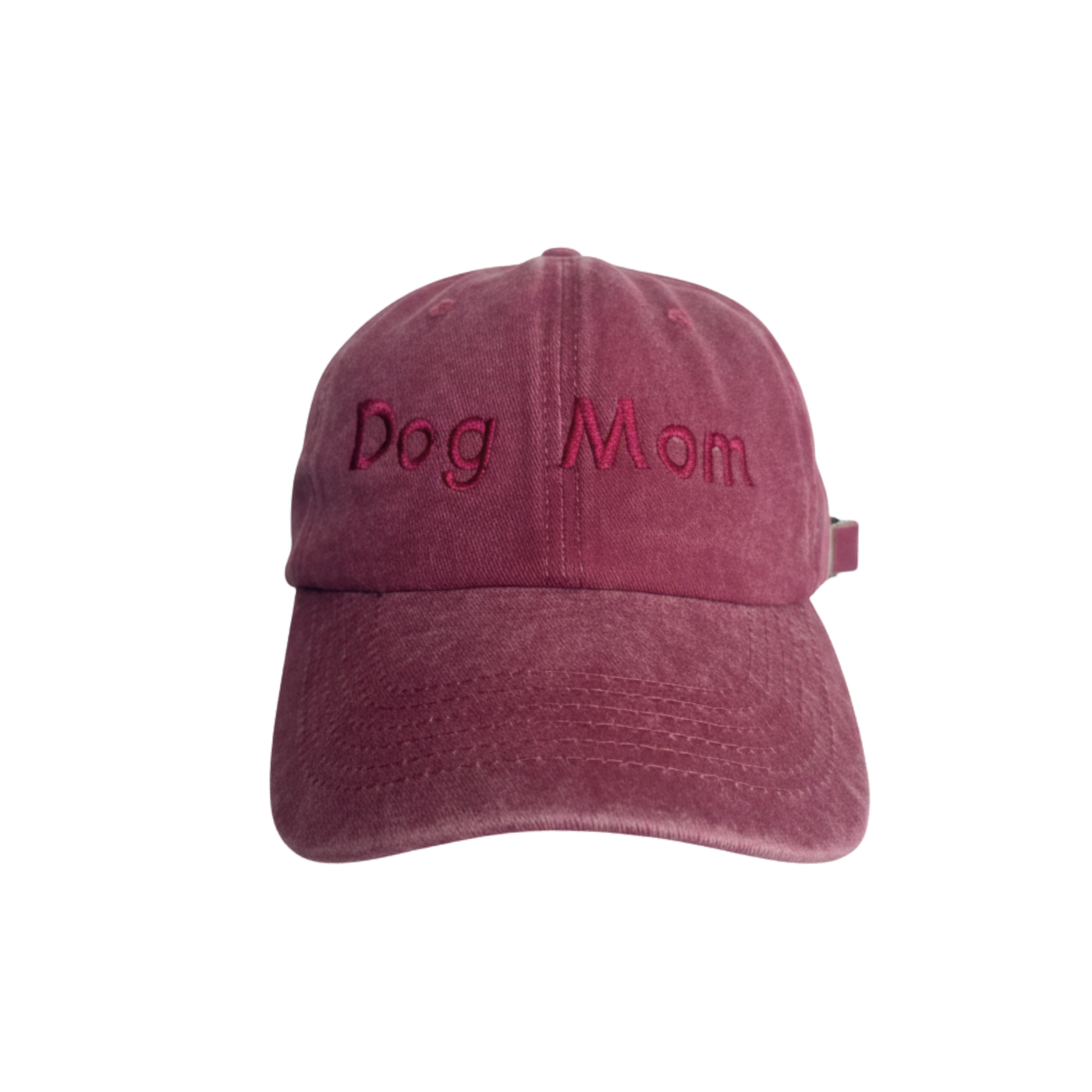 Gorra Bordada Dog Mom Roja