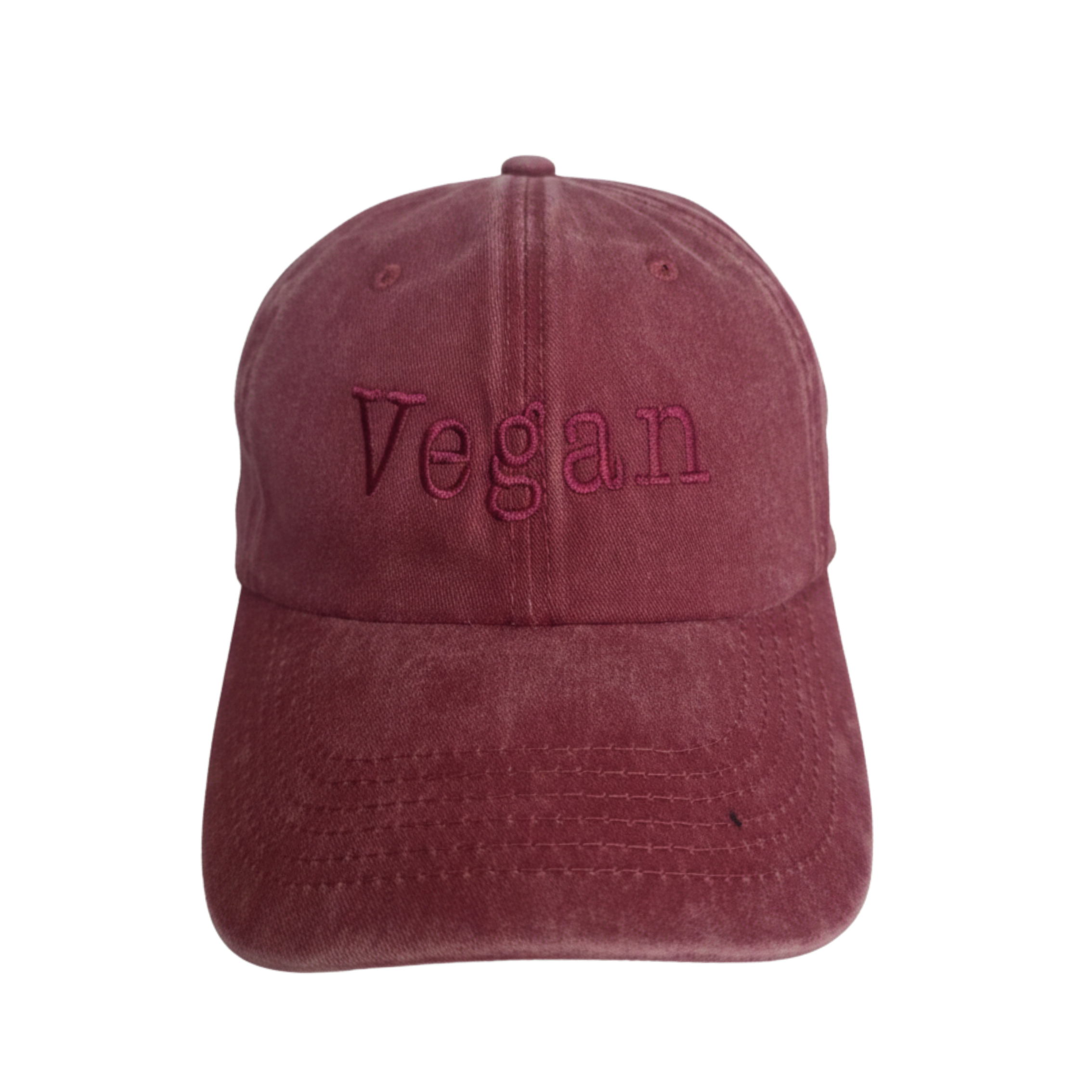 Gorra Bordada Vegan Roja