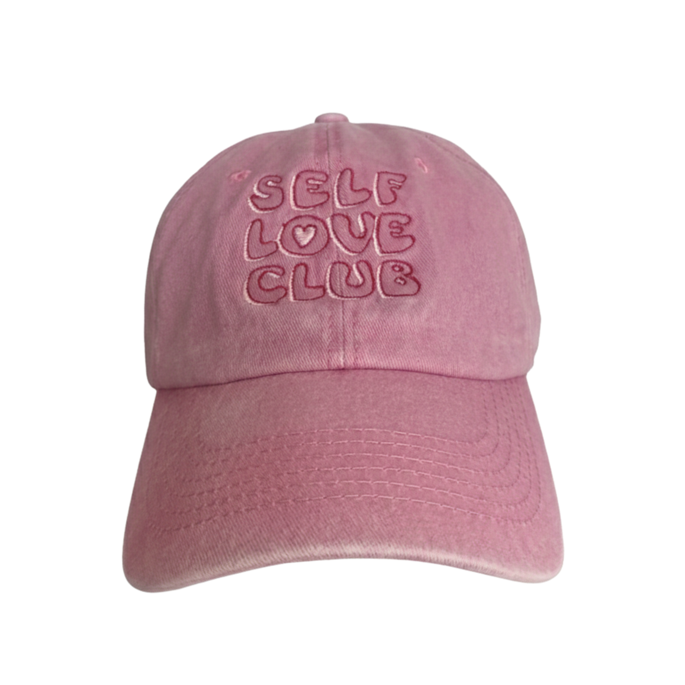 Gorra Bordada Self Love Club Rosa
