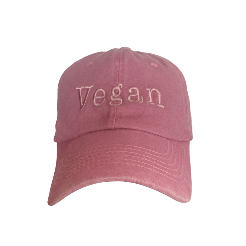 Gorra Bordada Vegan Rosa