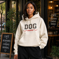 Hoodie Bordado Dog Mama Blanco