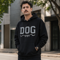 Hoodie Bordado Dog Papa Negro
