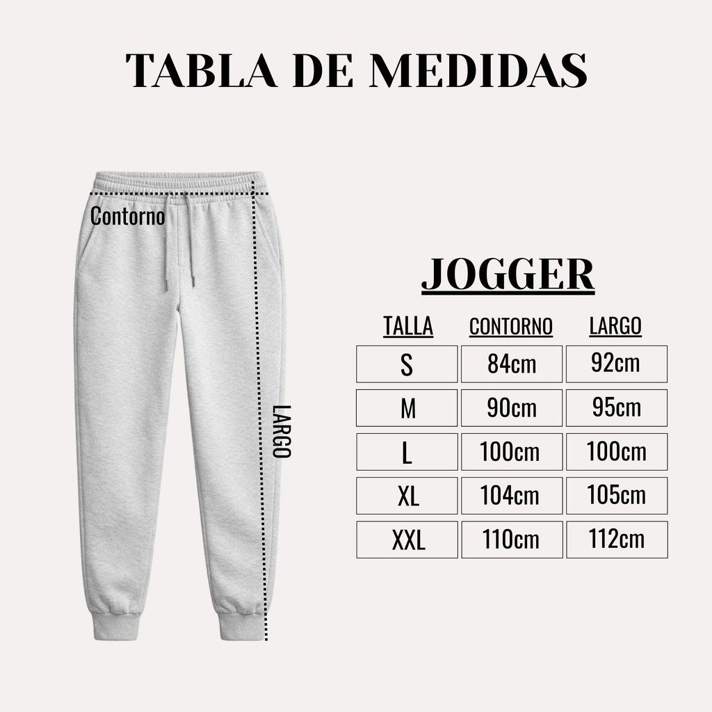 Jogger Bordado "Rescue" Blanco