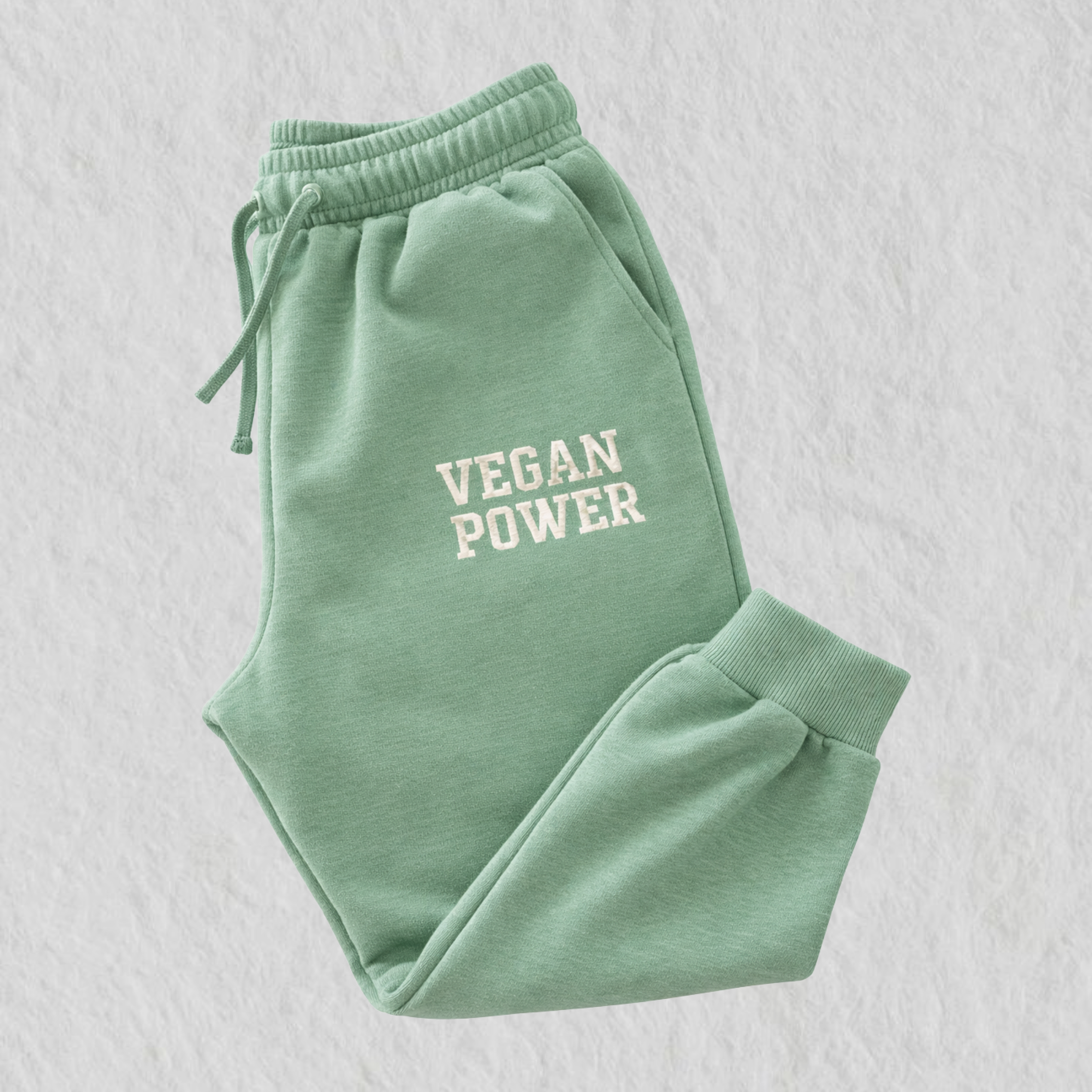 Jogger Bordado "Vegan Power" Verde