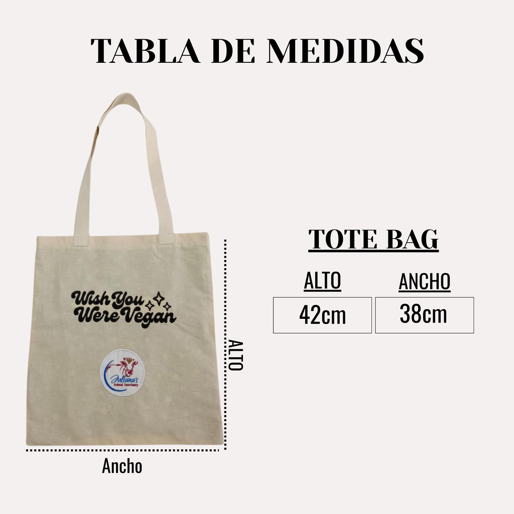 Tote Bag "Wish You Were Vegan"