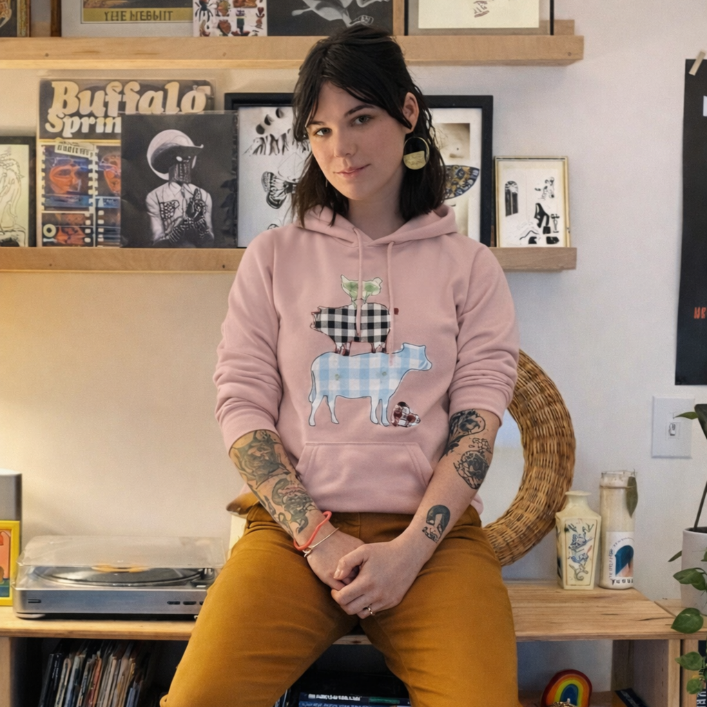 Hoodie Bordado con Apliques "Animal lovers"