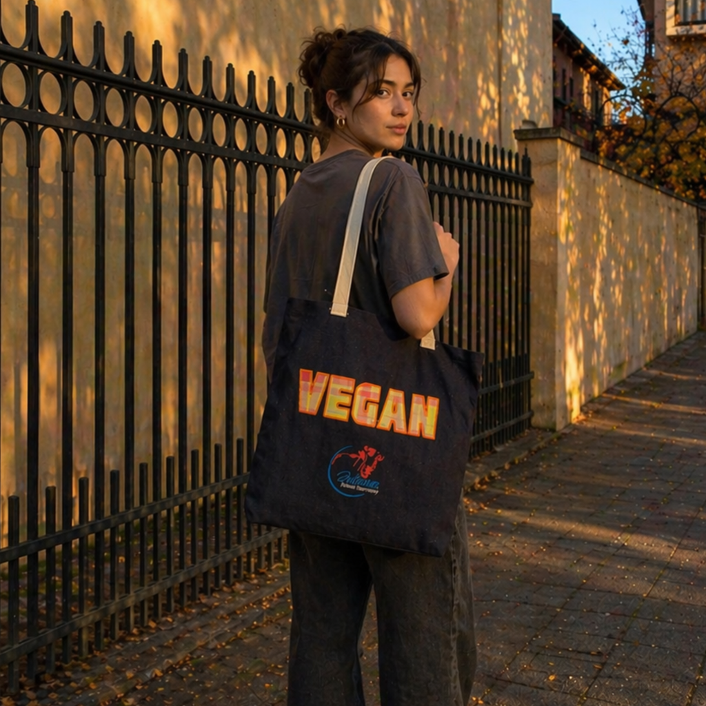 Tote Bag Vegan Denim Naranja