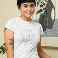 Camiseta Blanca Estamapada We are friends, not food - woman